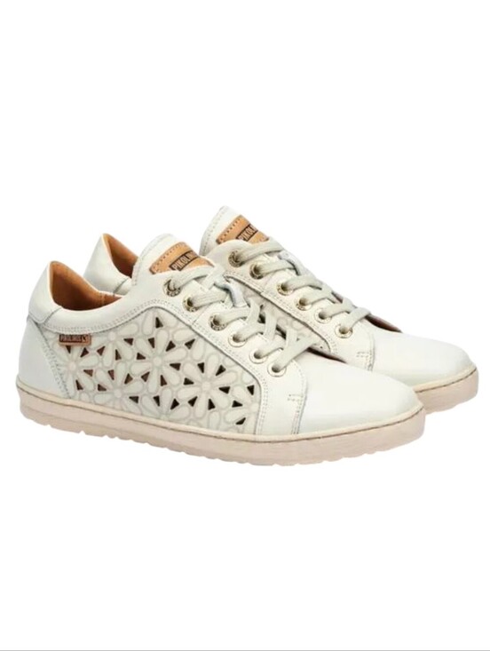 PIKOLINOS Shoes - Pikolinos Lagos Laser Cut Floral Perforated Leather Sneaker Women's 37
